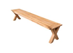 4251854722068 - riess-ambiente Gartenbank EMPIRE TEAK - 220cm Sitzbank Teakholz wetterfest