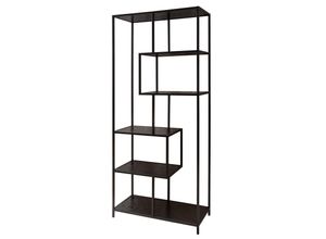 4251854723300 - riess-ambiente Bücherregal SLIM LINE - Industrial 185cm Esche schwarz sechs Regalböden pflegeleicht