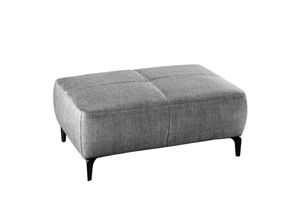 4251854726943 - riess-ambiente Hocker MARRAKESCH - 110cm grau Samt mit Ziersteppung