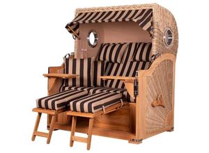 4251855708719 - Strandkorb Königssee 25-Sitzer Teak - PE shell - Modell 581 BxTxH