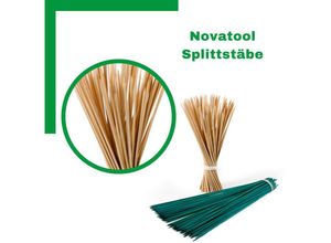 4251888504319 - Novatool - 600x Splittstäbe 600x 30 cm x 35 mm i natur i Pflanzstäbe Rankhilfe Bambus vielseitig einsetzbar - Natur