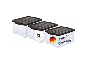 4251888510822 - Novaliv - 3x Aufbewahrungsbox 3x Aufbewahrungsbox 3x Deckel - Transparent