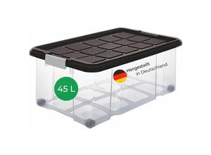 4251888511133 - Novaliv Aufbewahrungsbox 1x Aufbewahrungsbox 1x Deckel 4x Rollen - Transparent