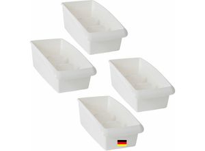 4251888513281 - Novaliv - 4x Kosmetik-Aufbewahrung - Weiß