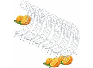 4251888513830 - Novaliv - 6x Obstschale Orangen-Spender - Silber