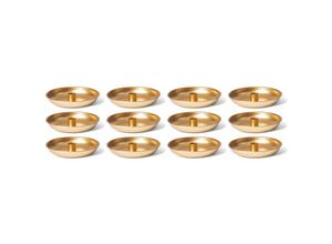 4251888517050 - Novaliv - 12x Standkerzenhalter Stabkerzenhalter 12x Gold - 12x Gold