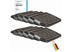 4251888524997 - Novaliv - 10x Frischhaltedosen Deckel - Antrazit