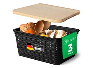 4251888532367 - 3x Novaliv Aufbewahrungsbox 3x Aufbewahrungsbox 3x Holzdeckel