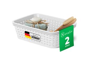 4251888532558 - Novaliv - 2x Aufbewahrungsbox 2x Aufbewahrungskorb Rattan