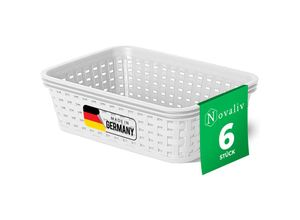 4251888532589 - 6x Novaliv Aufbewahrungsbox 6x Aufbewahrungskorb Rattan