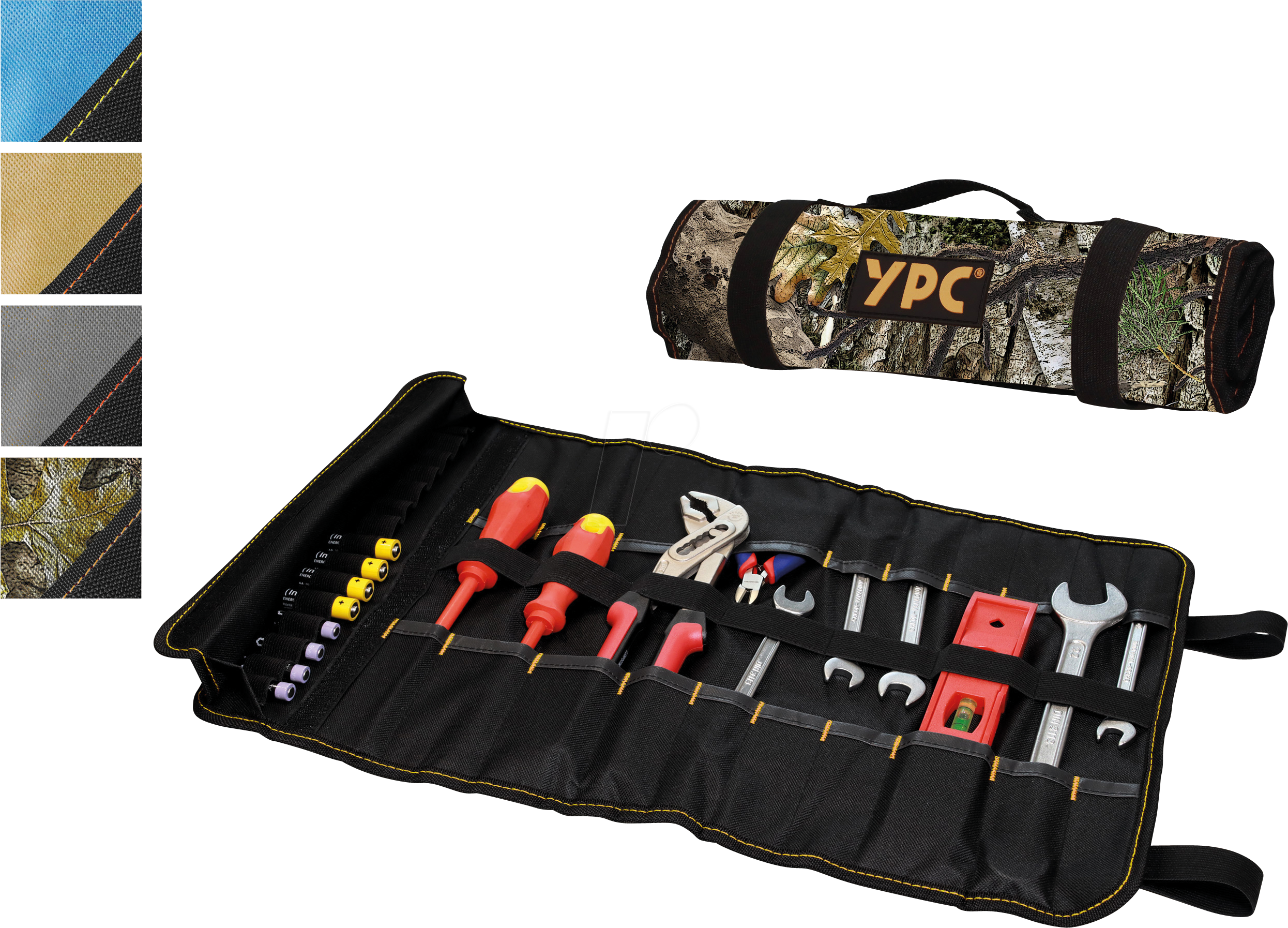 4251896300392 - YPC BG00011CAMO - VarioRoll XL Werkzeug Rolltasche Camouflage-Schwarz 56x34cm