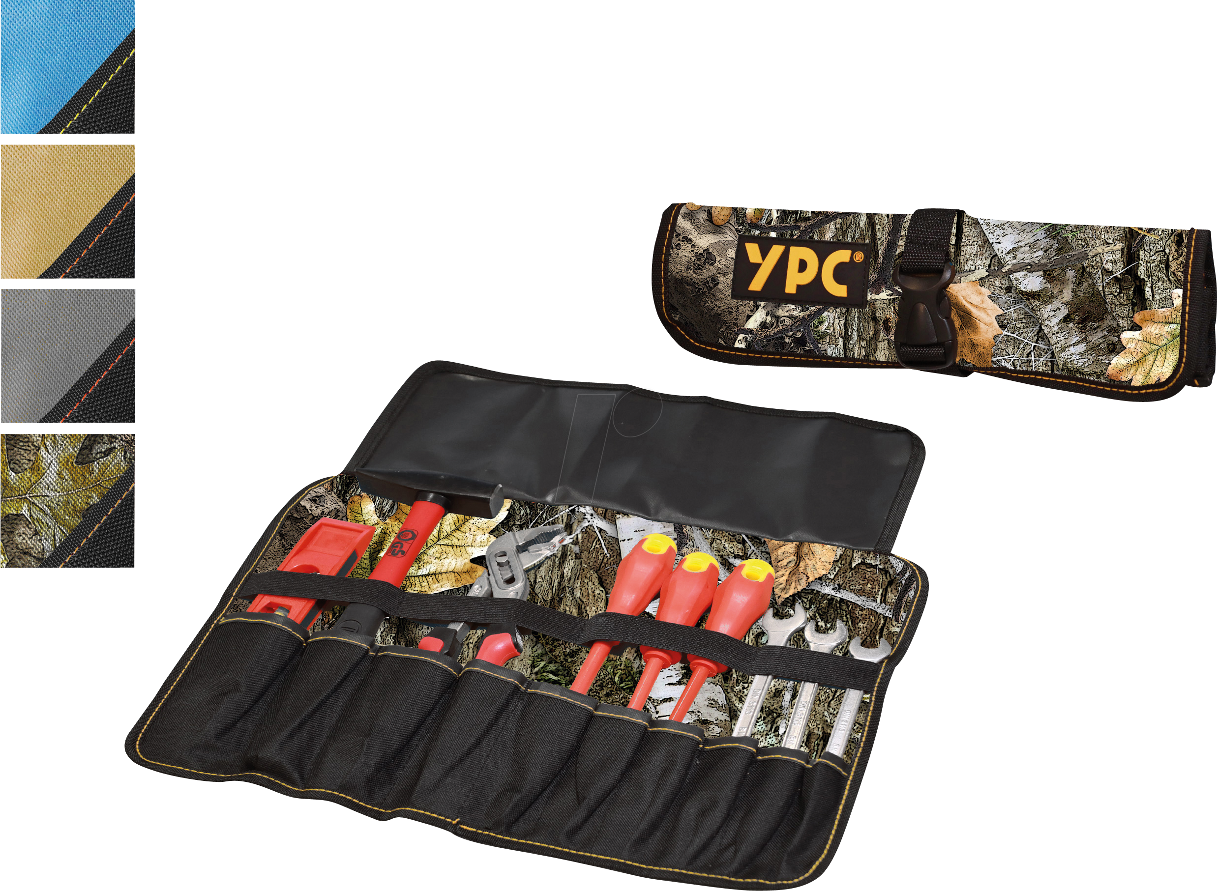 4251896300477 - YPC BG00013CAMO - VarioRoll L Werkzeug Rolltasche Camouflage-Schwarz 45x32cm