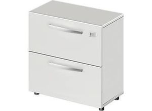 4251898805420 - SchÃ¤fer Shop Select HÃ¤ngeregisterschrank LOGIN 2 SchÃ¼be abschlieÃŸbar B 800 x T 420 x H 788 mm lichtgrau lichtgrau