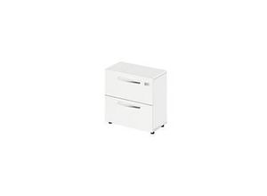 4251898805437 - SchÃ¤fer Shop Select HÃ¤ngeregisterschrank LOGIN 2 SchÃ¼be abschlieÃŸbar B 800 x T 420 x H 788 mm weiÃŸ weiÃŸ