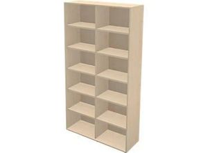4251898807677 - Genius Regal TETRIS WALL 6 Ordnerhöhen B 1200 x T 420 x H 2250 mm Ahorn-Dekor