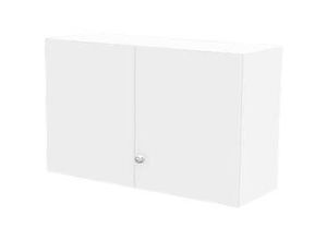 4251898807943 - Genius Aufsatzschrank TETRIS WALL 2 Ordnerhöhen Türanschlag rechts B 1200 x T 440 x H 740 mm weiß