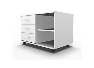 4251898809930 - Select Mobiles Sideboard Regal + 3 Schübe + Utensilienschub B 800 anstellbar links weiß