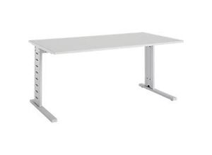 4251898810615 - Select Schreibtisch Moxxo IQ Rechteck C-Fuß B 1800 x T 800 x H 735 mm lichtgrau