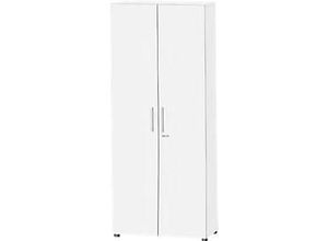 4251898811582 - Select Schrank Start Off 6 OH abschließbar B 800 x T 420 x H 2196 mm Holz weiß weiß