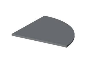 4251898811988 - Select Verkettungsplatte Start Off f T-Fuß 1 4-Kreis B 800 x T 800 x H 735 mm Holz graphit