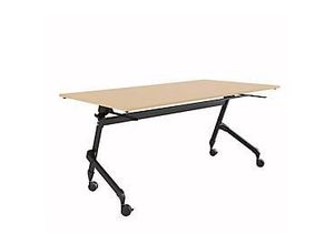 4251898824056 - Select Klapptisch mit Rollen Rechteck Vierkantrohr B 1600 x T 600 x H 720 mm Ahorn schwarz 4251898824056 - Select Klapptisch mit Rollen Rechteck Vierkantrohr B 1600 x T 600 x H 720 mm Ahorn schwarz