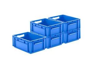 4251898827590 - Euro Box SSI Schäfer EF 4170 157 l Durchfassgriff ohne Deckel Polypropylen blau 5 Stück