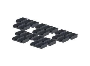 4251898828405 - Sichtlagerkasten SSI SCHÄFER Serie ENTRY 210 aus recyceltem Kunststoff L 168 x B 103 x H 52 mm schwarz 25 Stück