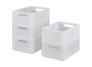 4251898828429 - SSI Schäfer Euro Box MF 4170 aus PP Inhalt 146 L Durchfassgriff transluzent 5 Stück