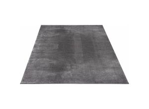 4251901212733 - The Carpet - Teppich waschbar und Anti-Rutsch Uni-Farben Anthrazit 120 cm Rund