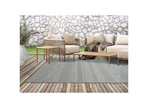 4251901214331 - Moderner In- Outdoor Teppich Grau 67 x 180 cm