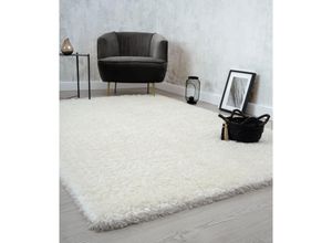 4251901287564 - Willow Langflor Hochflor Teppich Wohnzimmer Schlafzimmer Modern Weich Matt Einfarbig Unifarben Cream 80 x 150 cm - The Carpet