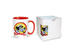 4251901505828 - Trötsch Tasse Hase & Wolf Nu pogodi Nu pagadi Keramiktasse Hase & Wolf Wolf als Seemann rot