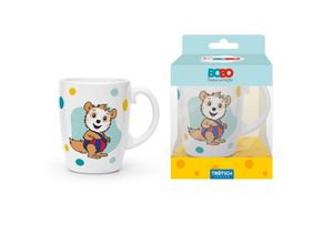 4251901505958 - Bobo Siebenschläfer Kindertasse blau Geschenktasse aus Porzellan