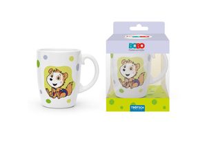 4251901505965 - Bobo Siebenschläfer Kindertasse grün Geschenktasse aus Porzellan