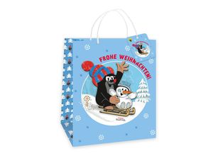 4251901506177 - Der kleine Maulwurf 3D-Geschenktasche Weihnachten groß