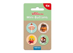 4251901506788 - Unser Sandmännchen Mini-Buttons 4er Set Sandmann und Freunde