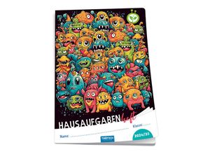 4251901508133 - Jahresbezogenes Hausaufgabenheft Grundschule Monsterparty 24 25