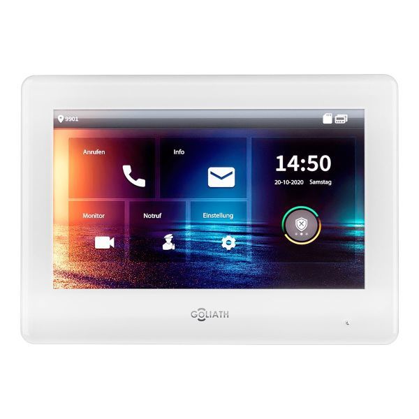 4251909200176 - GOLIATH 7 Hybrid IP Videostation Weiss (IP &  2-Draht BUS HD Touchscreen-Monitor APP)