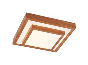 4251911700329 - Tiril LED-Deckenleuchte eckig 32 cm - holz hell weiß - Lindby