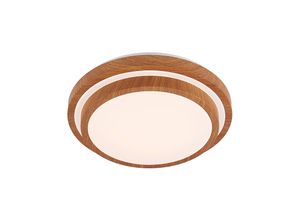 4251911700527 - Vaako LED-Deckenleuchte rund 41 cm - holz hell weiß - Lindby