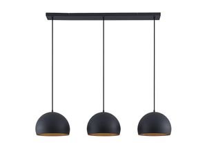 4251911703306 - Pendelleuchte Tarjei 120 cm schwarz-gold Stahl - Schwarz gold - Lindby