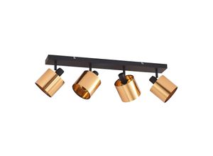 4251911703726 - Lindby Joudy Deckenlampe 4-flammig bronze hell - bronze hell Schwarz matt