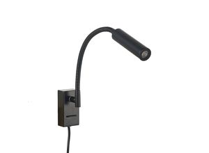 4251911704969 - Lucande - Anaella LED-Wandleuchte schwarz 47 cm - Schwarz matt