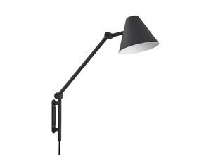 4251911705539 - Wandleuchte Wandlampe Innen Phina aus Metall für Wohnzimmer & Esszimmer von Lucande