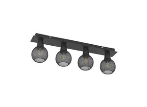 4251911712865 - Lindby Zerda Deckenlampe Gitter vierflammig - Schwarz