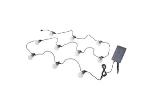 4251911713299 - Jalte Solar-LED-Lichtkette 10-flammig - Schwarz klar - Lindby