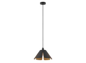 4251911729542 - Lucande - Jemmily Pendellampe einflammig 30 cm - Schwarz gold