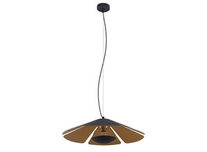 4251911729573 - Jemmily Pendellampe einflammig 60 cm - Schwarz gold - Lucande