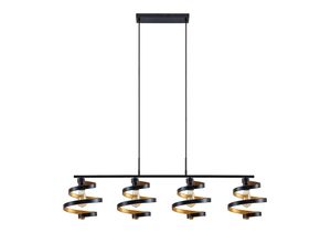 4251911730968 - Lindby - Colten Hängeleuchte 4-fl schwarz gold - mattSchwarz gold