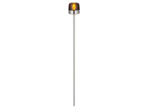 4251911735567 - Manjala LED-Solarlampe mit Erdspieß - edelstahl rauchgrau - Lindby